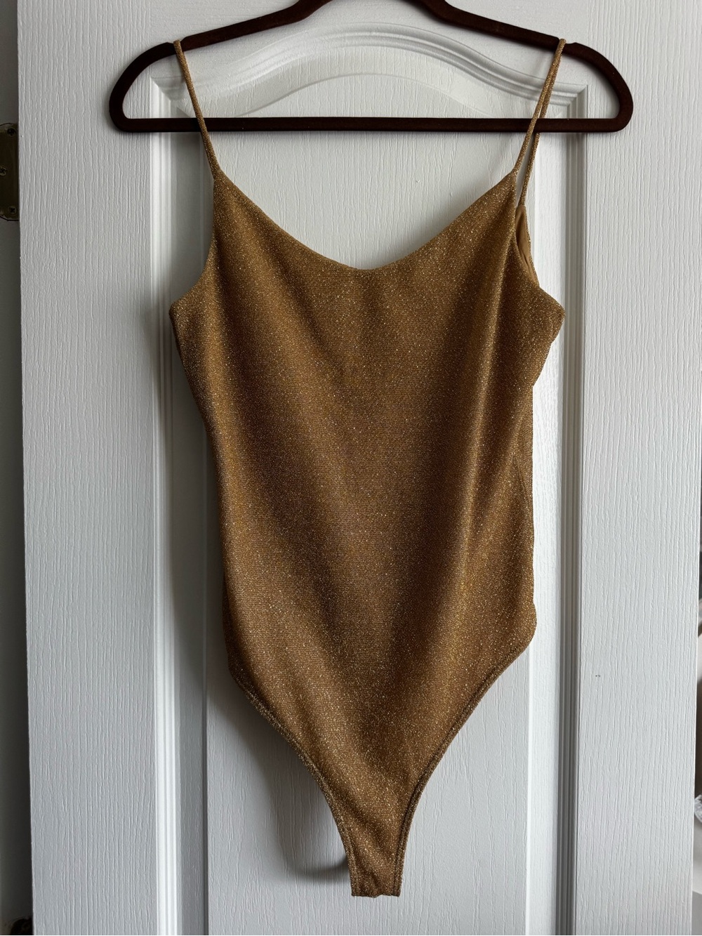 H&M Shimmery Gold Women’s One-Piece Bodysuit